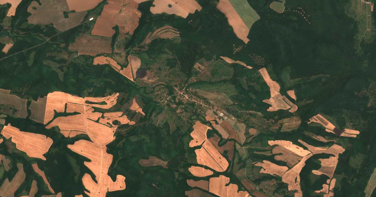 Carte satellite de Katunets