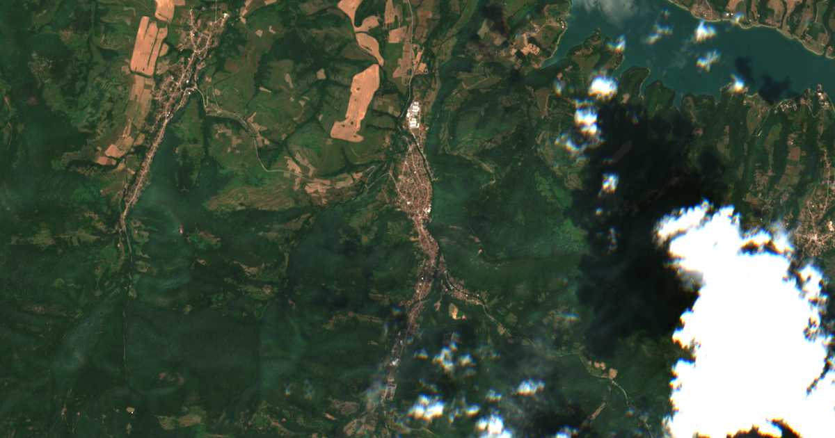 Carte satellite de Lesidren