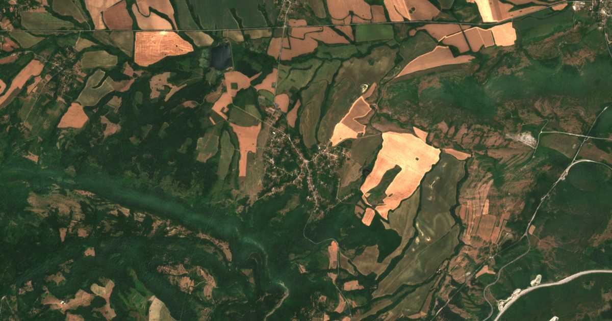 Carte satellite de Dobrevci