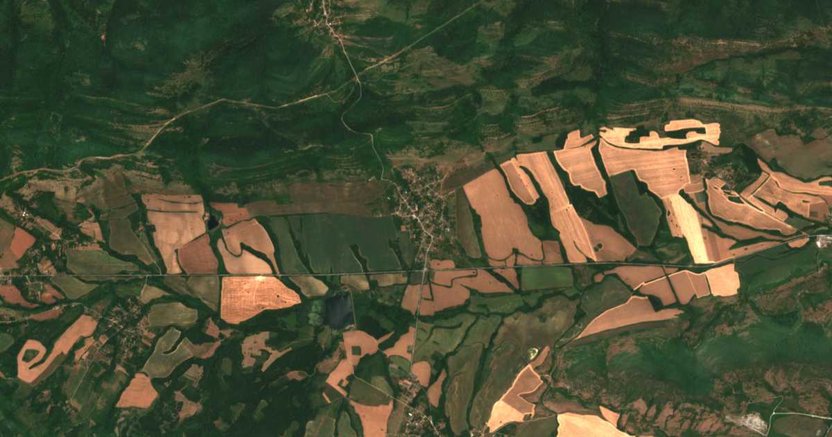 Carte satellite de Oreshene