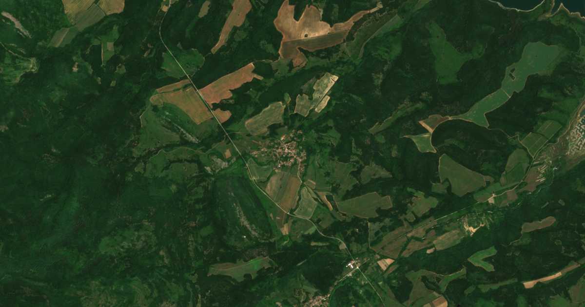 Carte satellite de Bistrilica