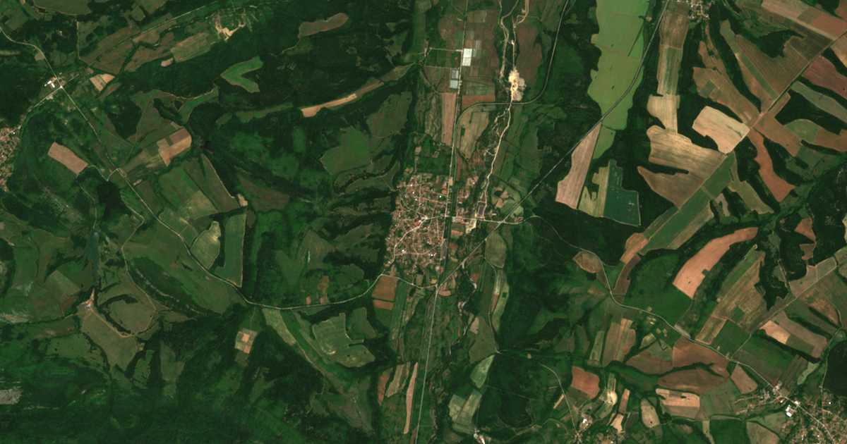Carte satellite de Borovci