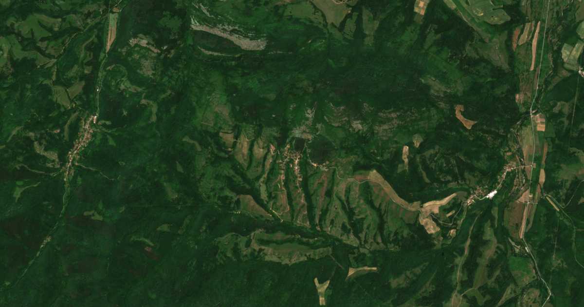 Carte satellite de Kostentsi