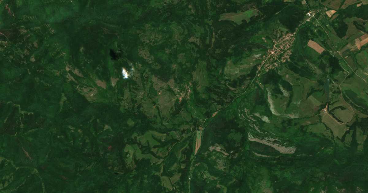Carte satellite de Leskovec