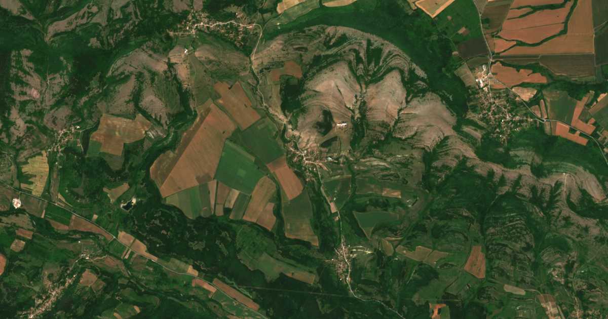 Carte satellite de Chemish