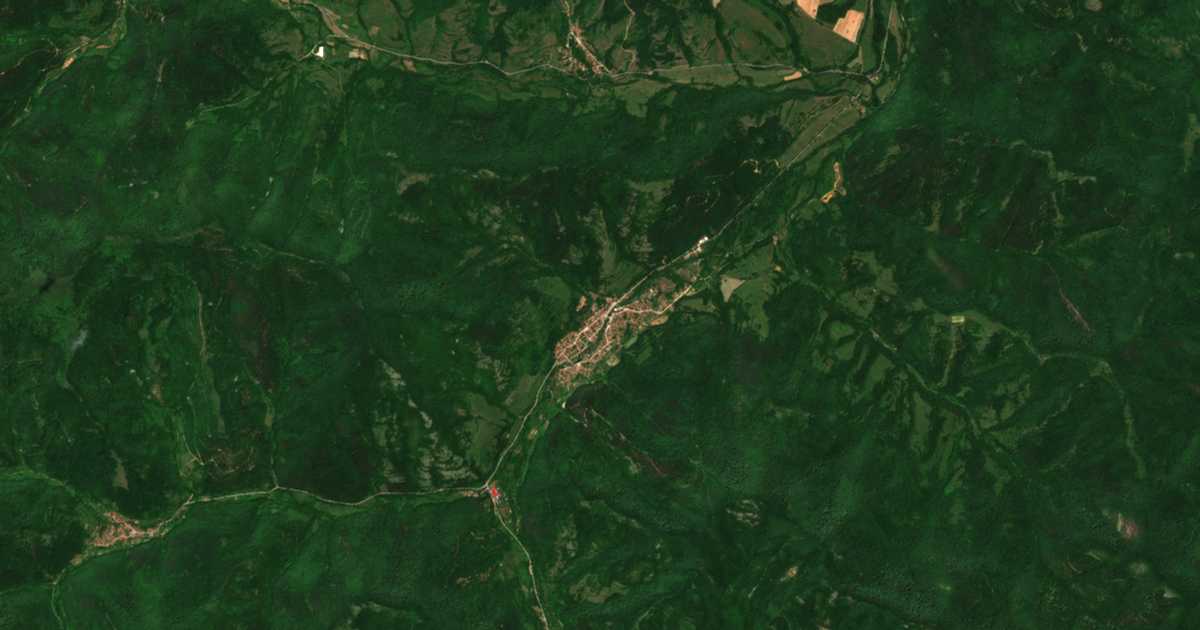 Carte satellite de Govežda