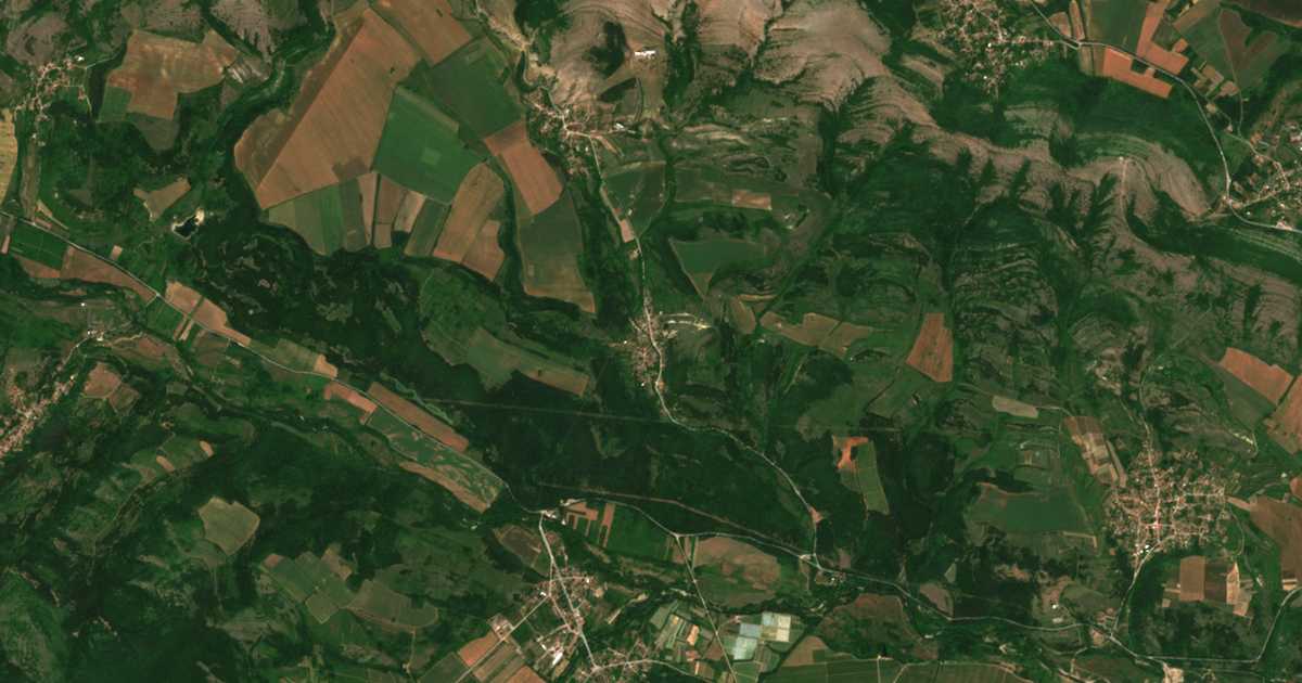 Carte satellite de Vidlica