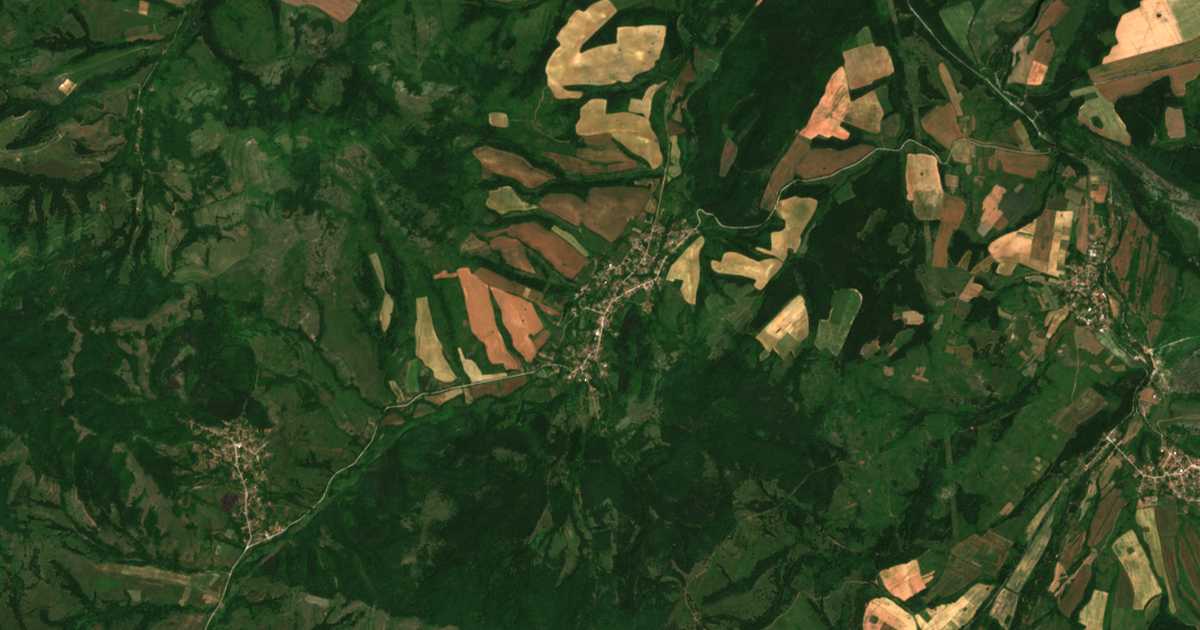 Carte satellite de Cherkaski