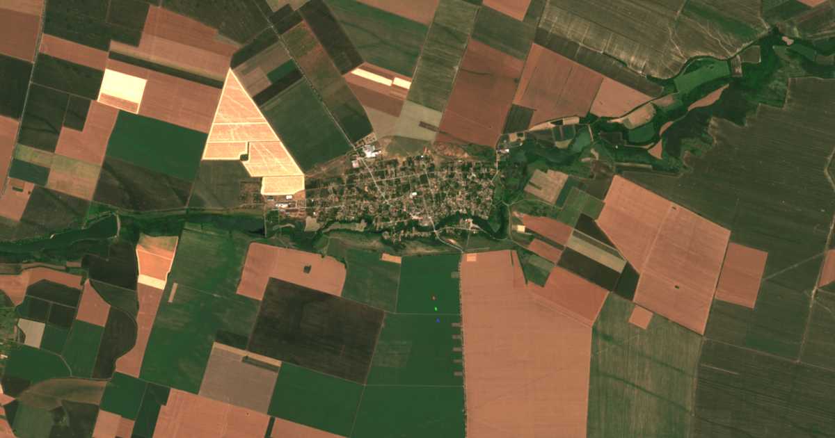 Carte satellite de Komoshtitsa