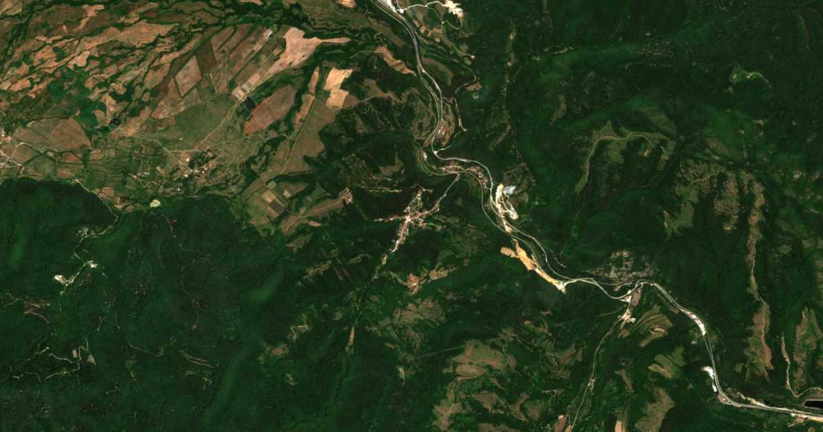 Carte satellite de Gabrovica