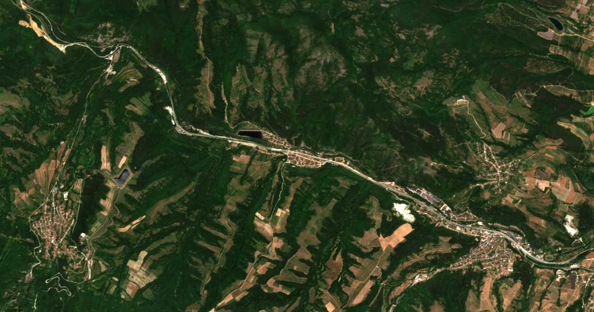 Carte satellite de Momina Klisura