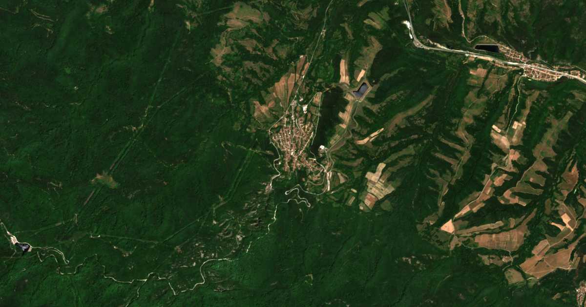 Carte satellite de Sestrimo