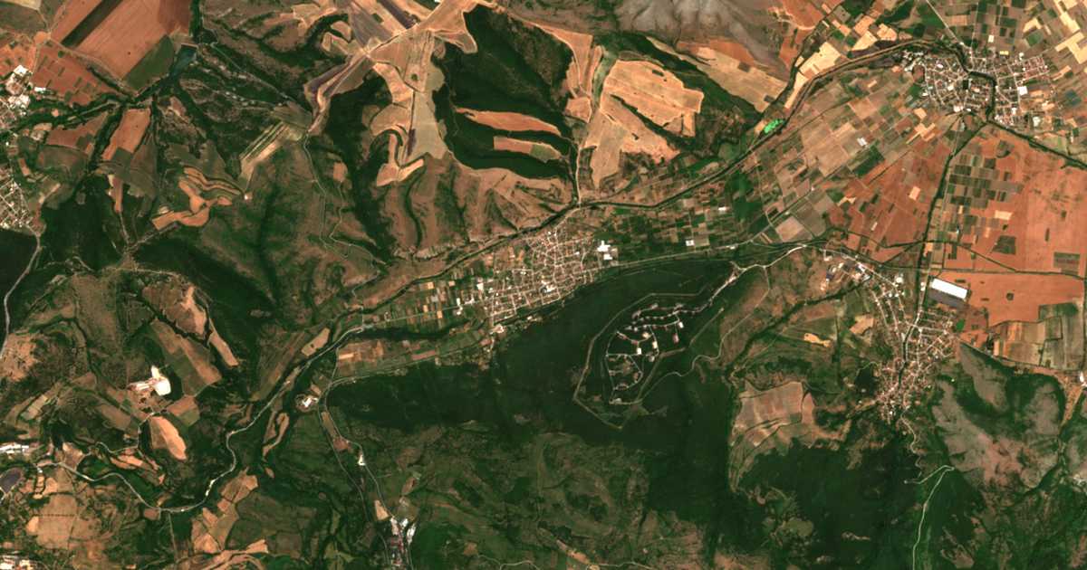 Carte satellite de Byaga