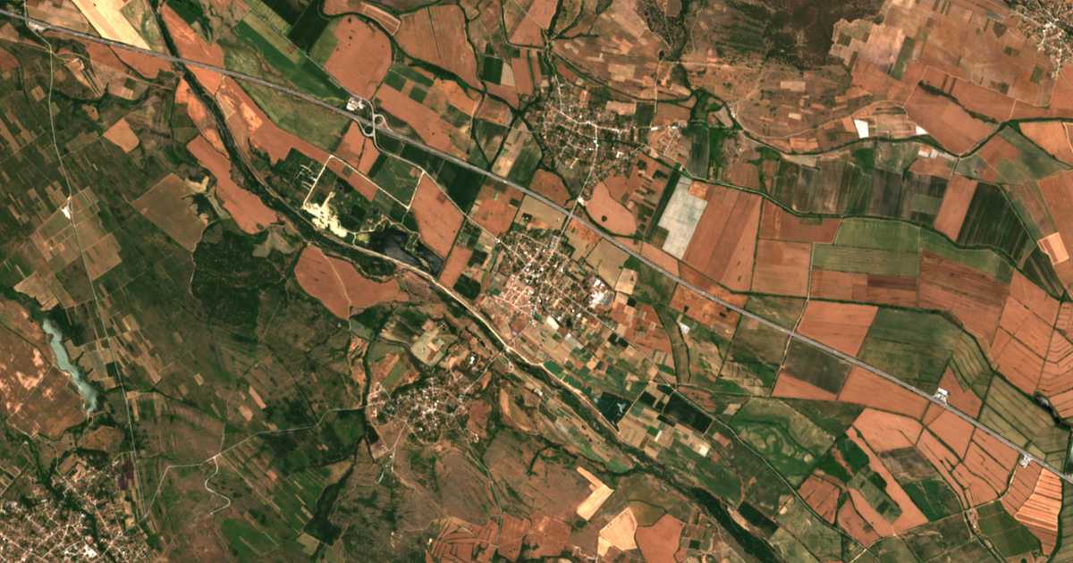 Carte satellite de Dinkata