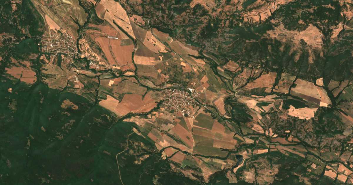 Carte satellite de Bata