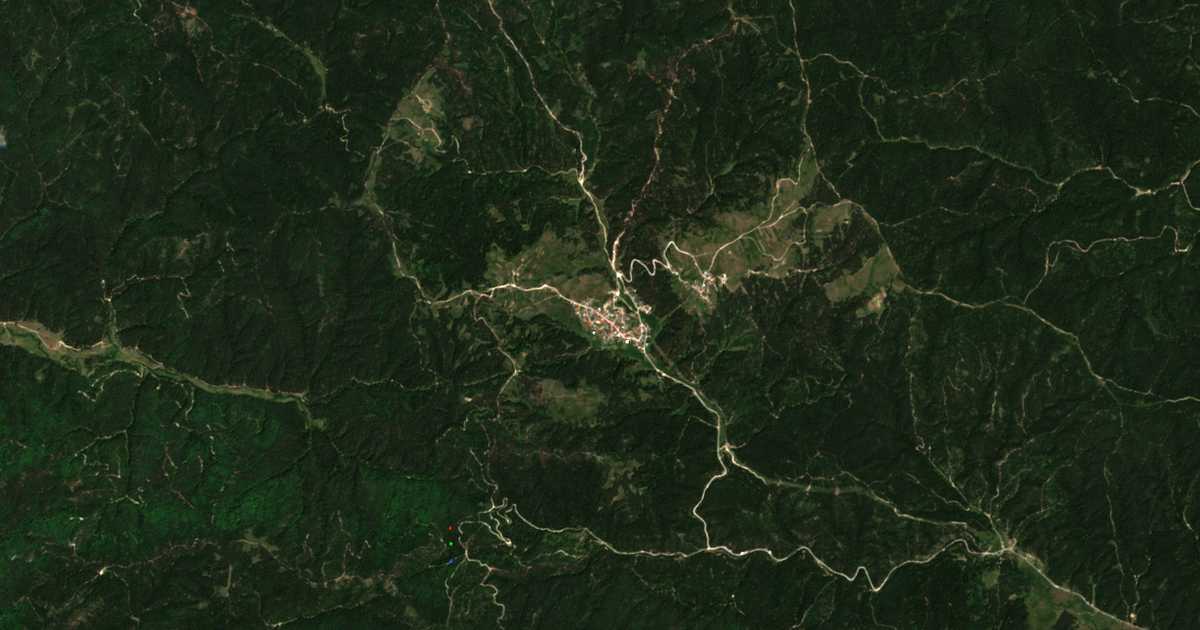 Carte satellite de Medeni poljani