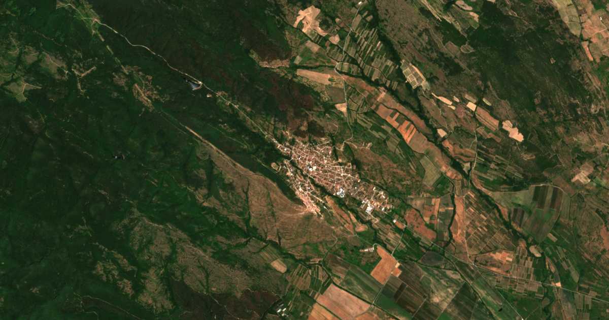 Carte satellite de Vetren