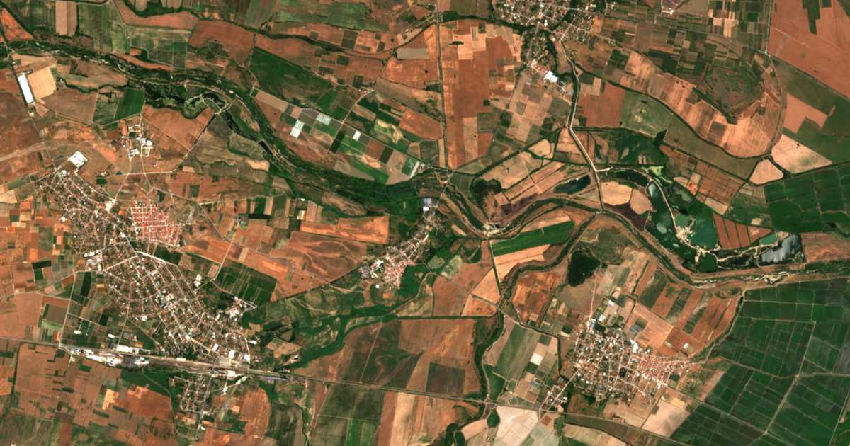 Carte satellite de Zlokučene