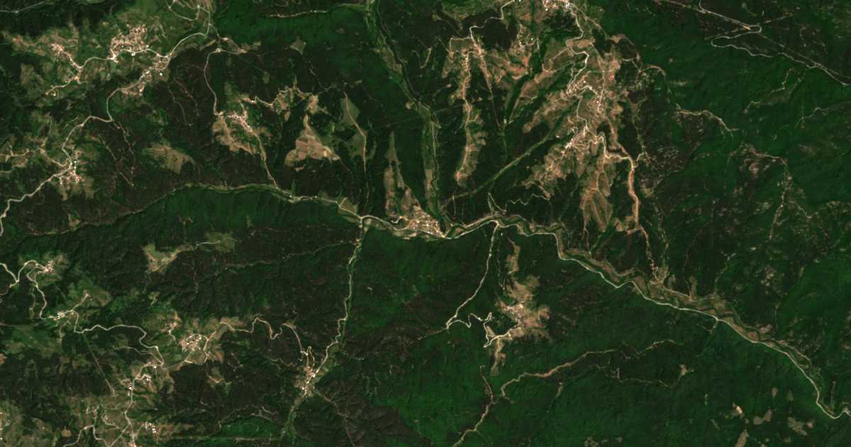 Carte satellite de Ablanica