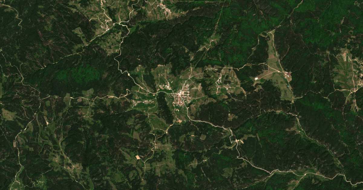 Carte satellite de Krastava