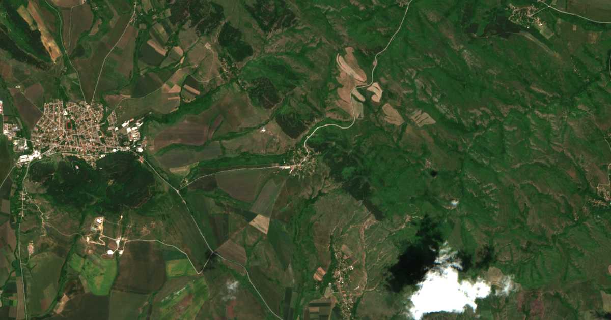 Carte satellite de Babica
