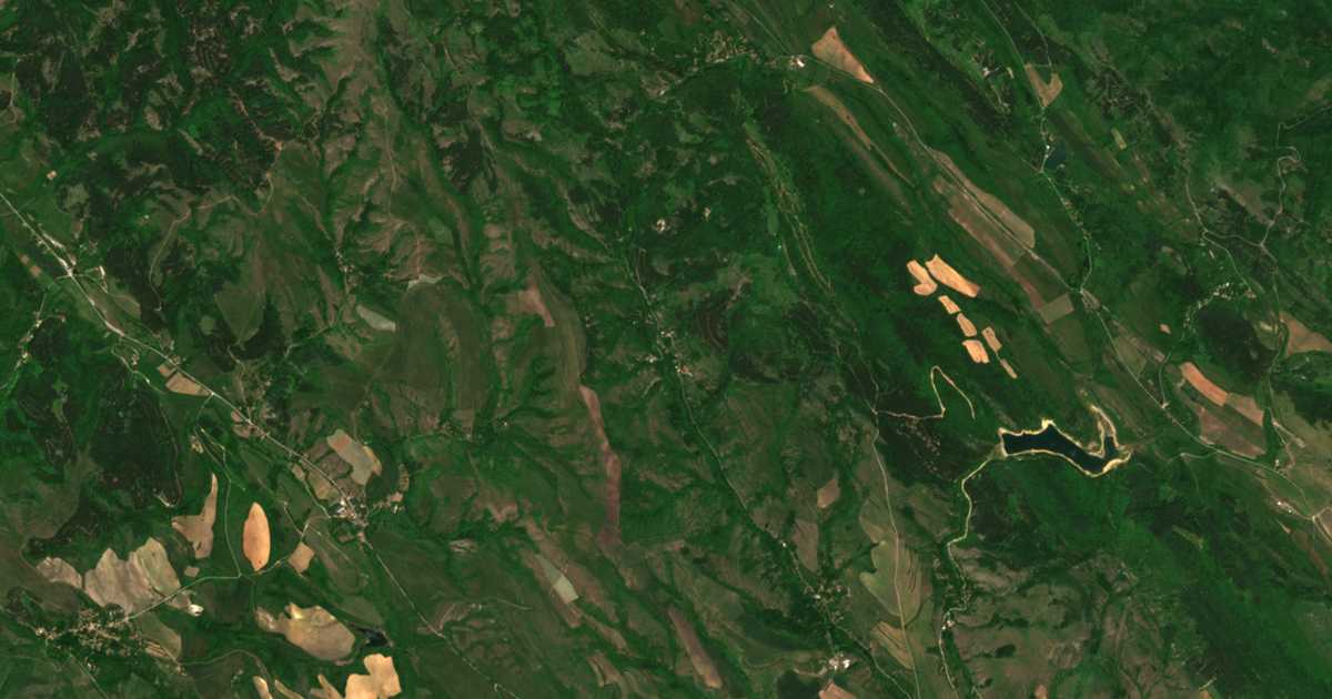 Carte satellite de Bilinci