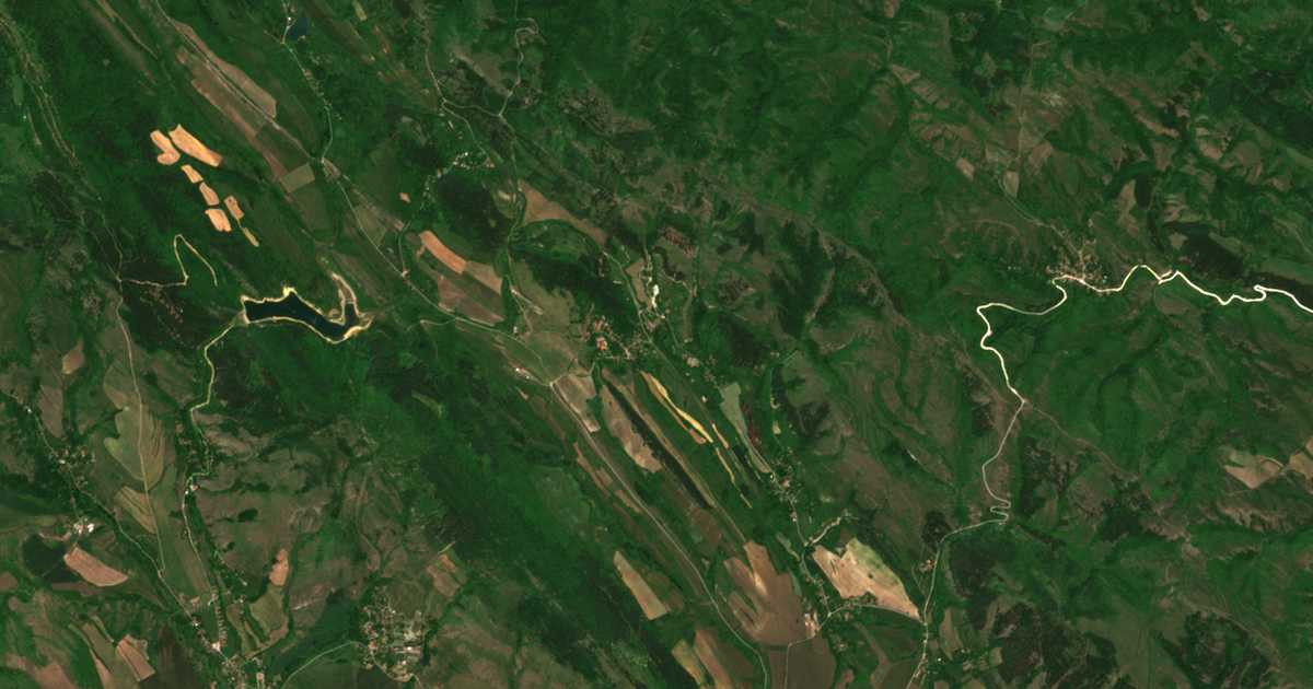 Carte satellite de Gorni Romanci