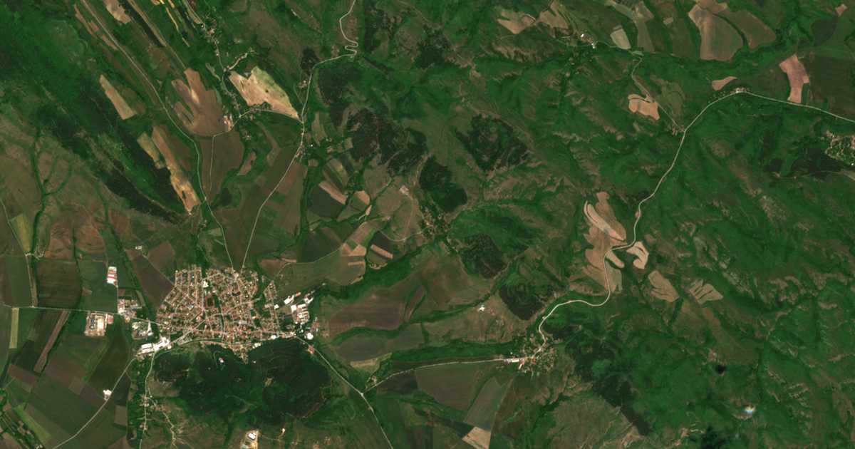 Carte satellite de Goz