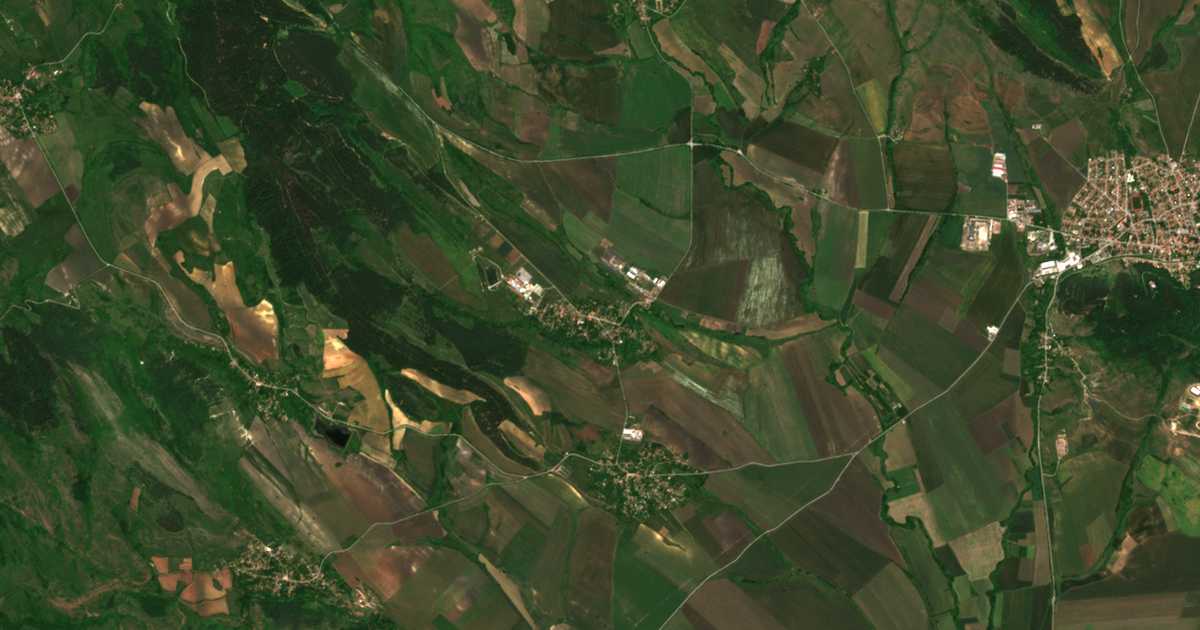 Carte satellite de Konska