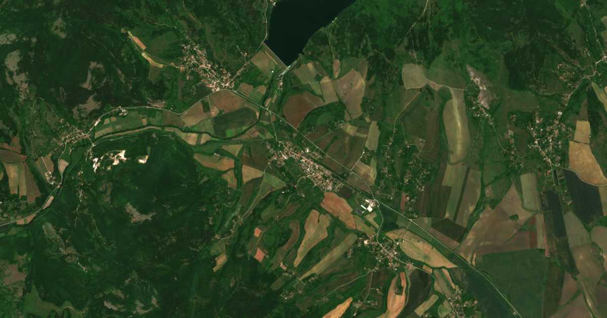 Carte satellite de Kalishte