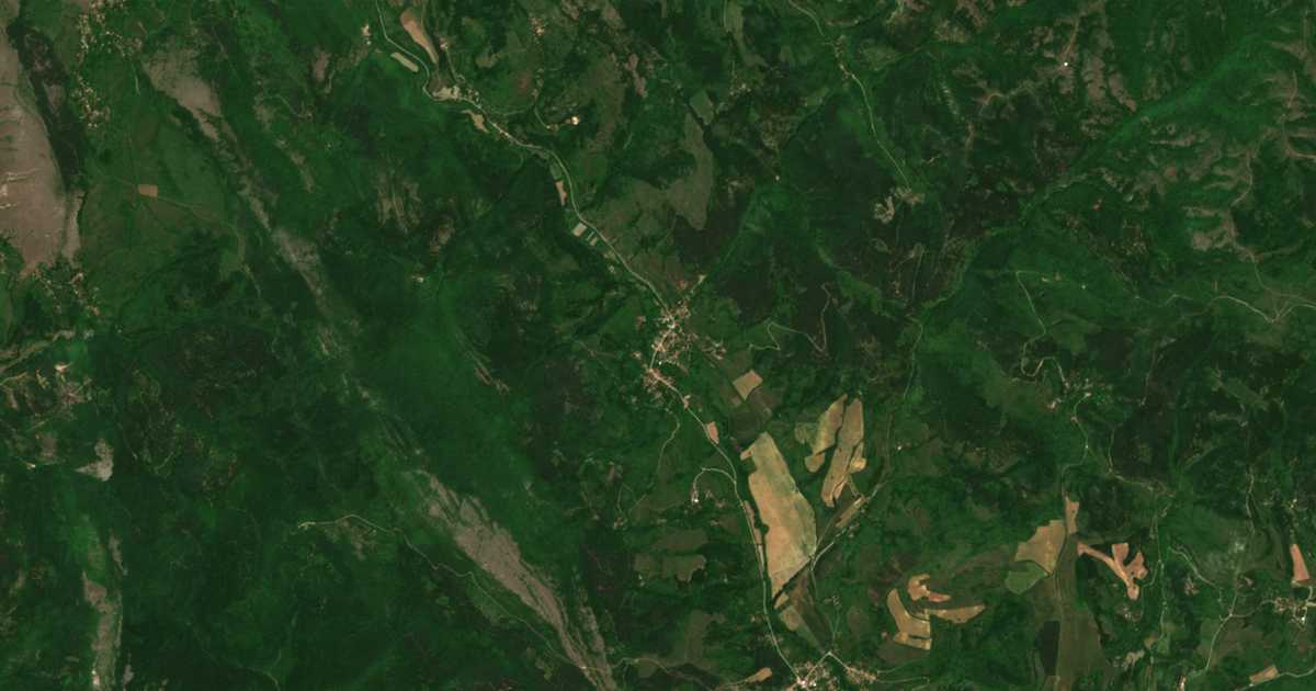 Carte satellite de Svetlja