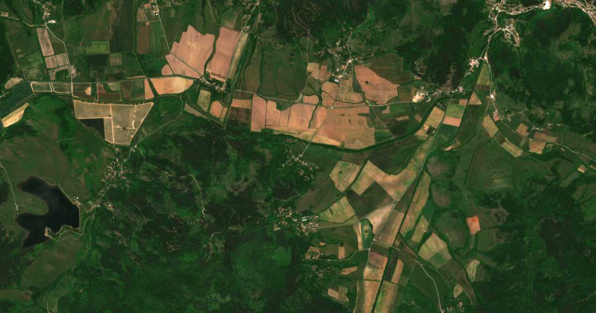 Carte satellite de Berajnci