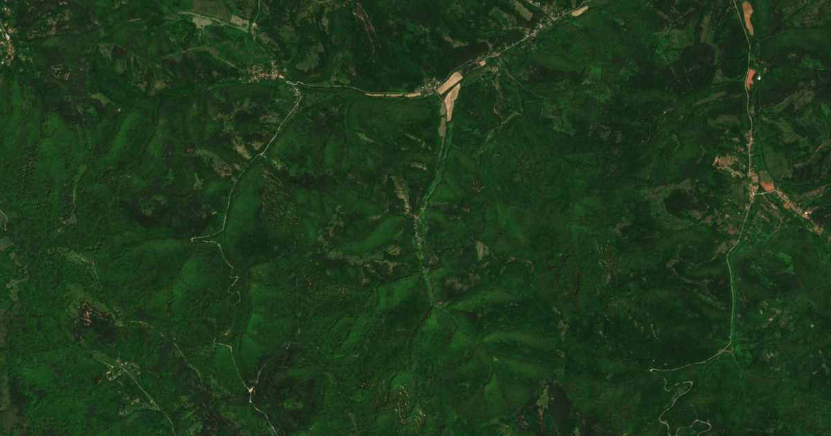 Carte satellite de Elovica
