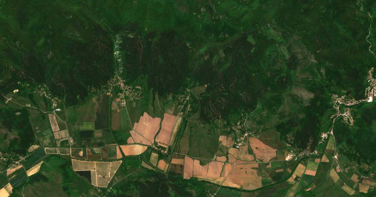Carte satellite de Zabel