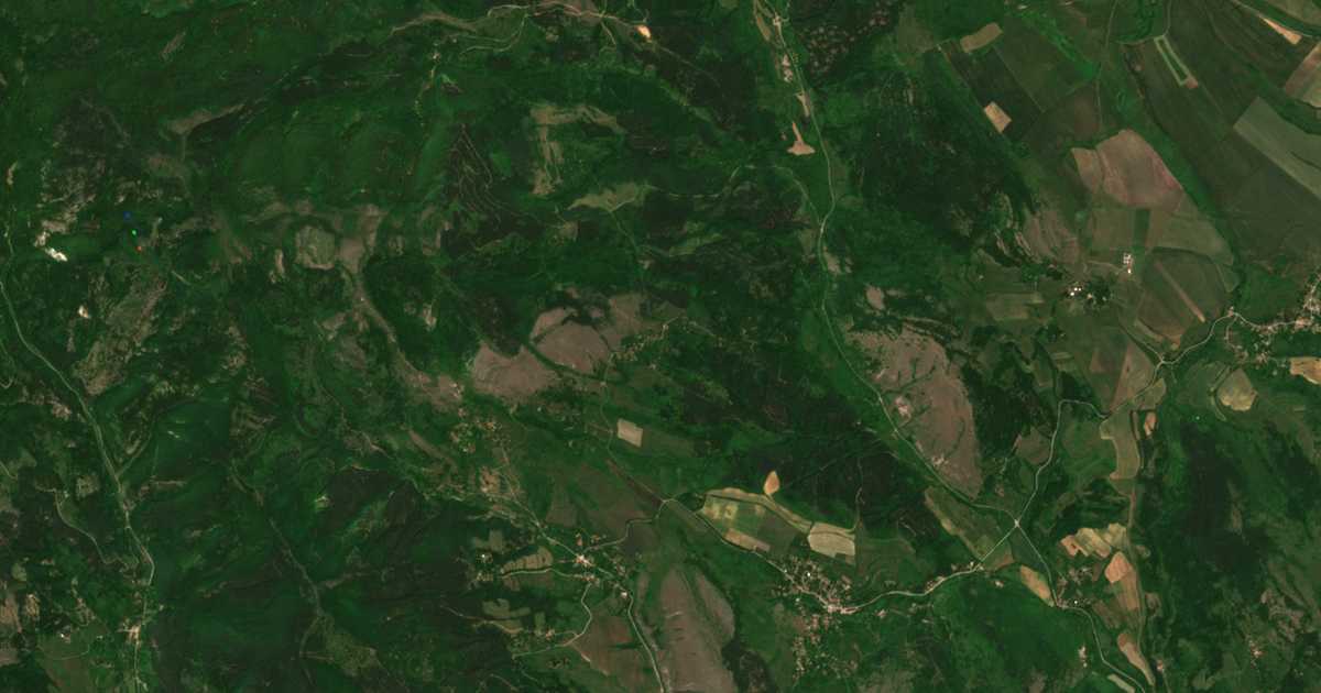 Carte satellite de Padine