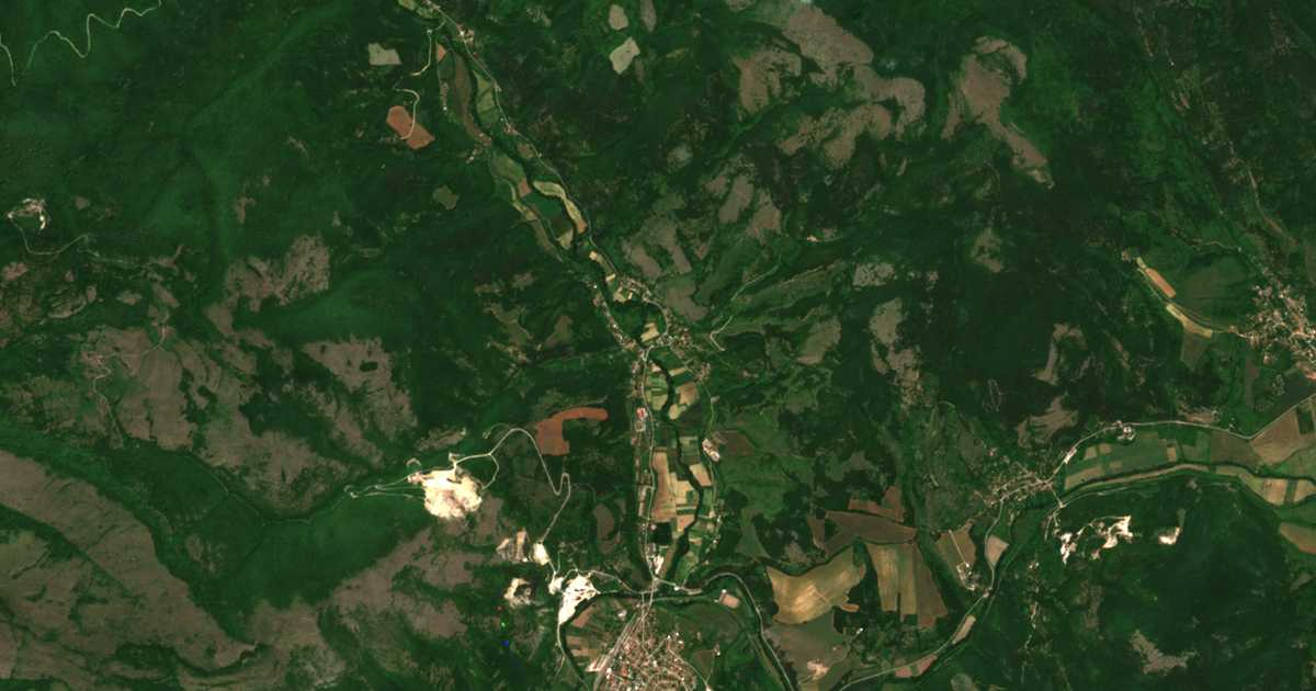 Carte satellite de Peštera