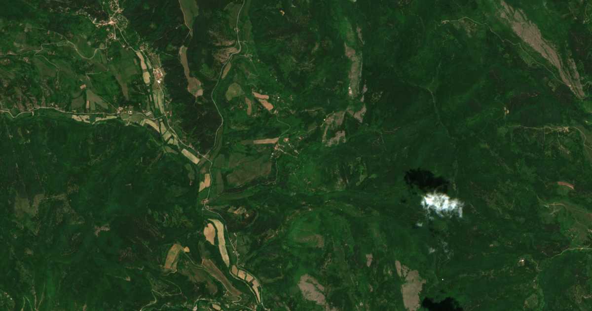 Carte satellite de Smirov dol