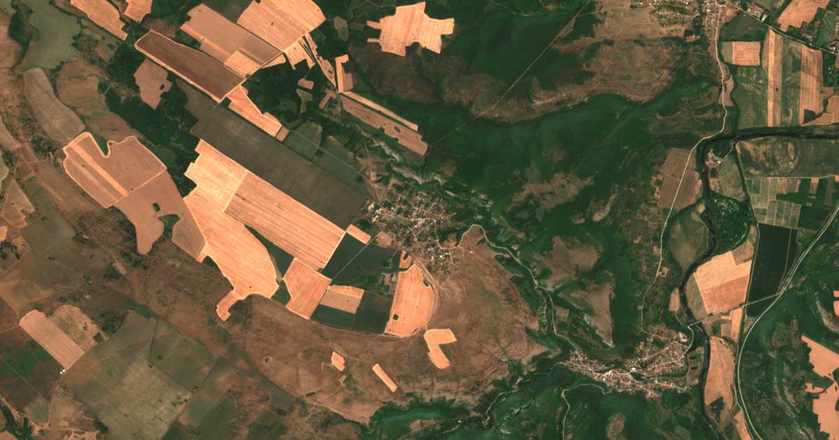 Carte satellite de Breste