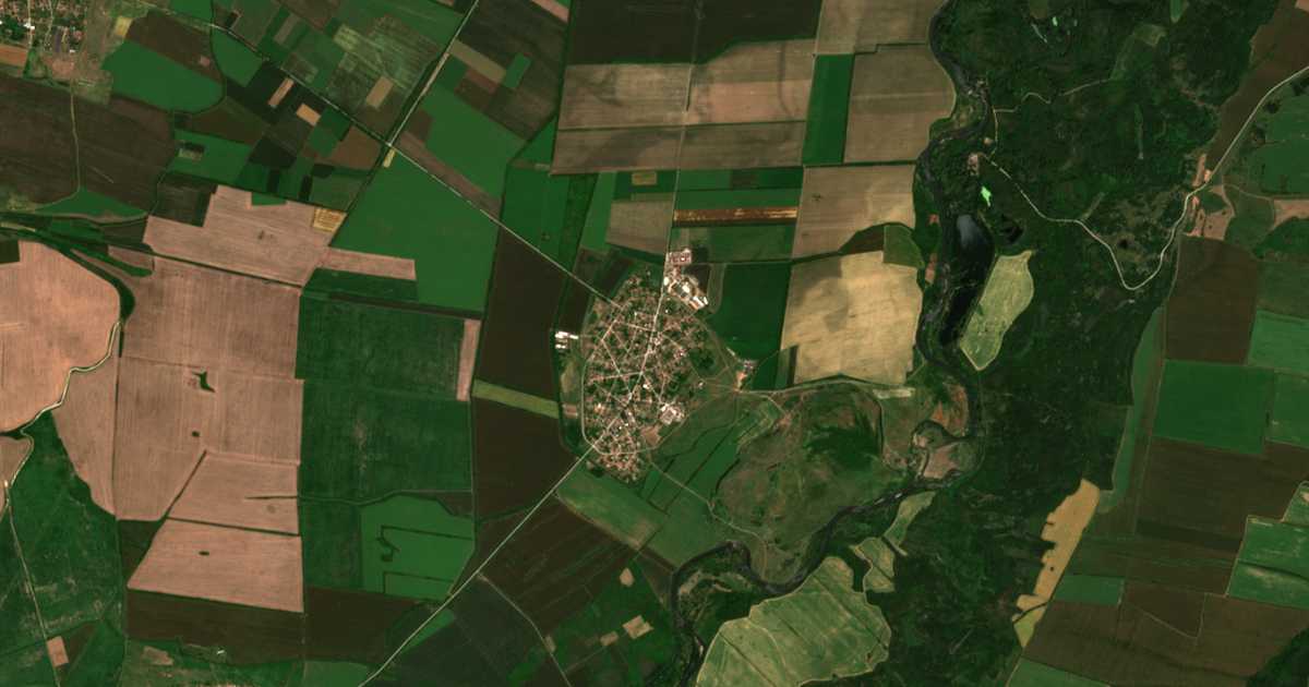 Carte satellite de Glava