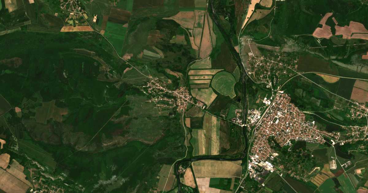 Carte satellite de Gornik