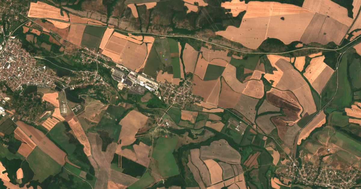 Carte satellite de Rupci