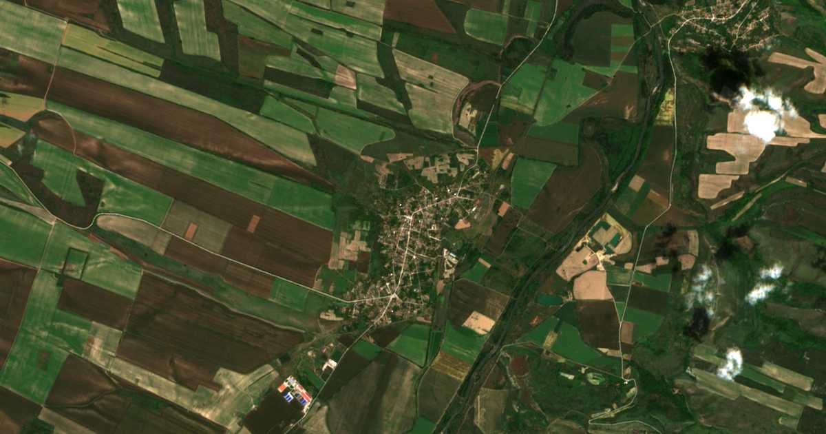 Carte satellite de Krushovene