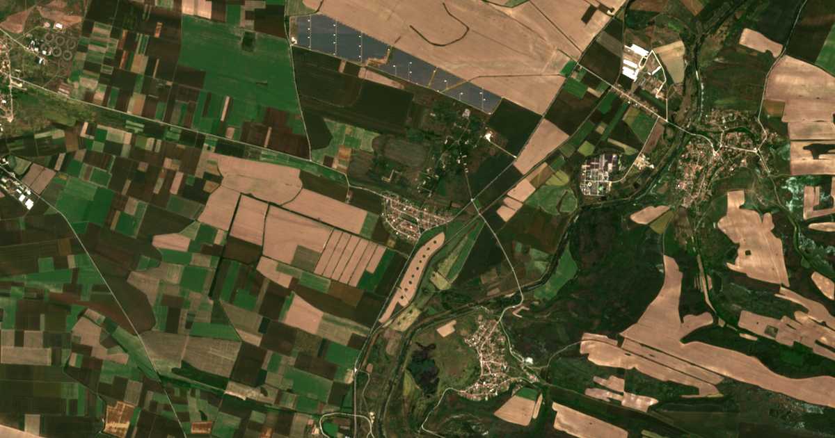 Carte satellite de Pobeda