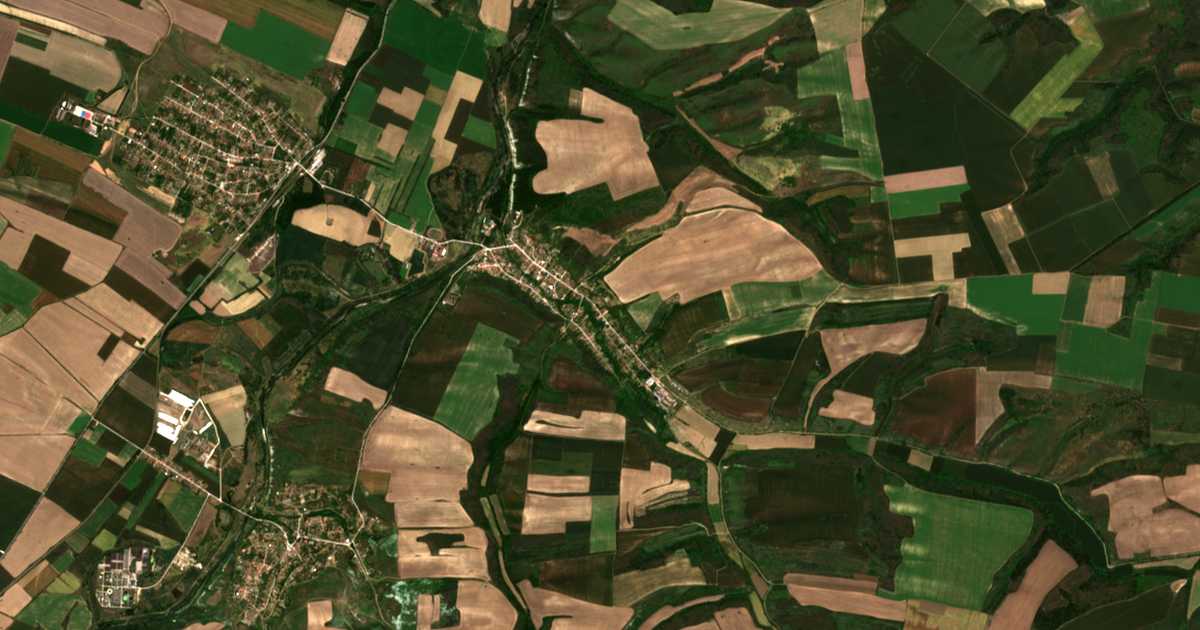 Carte satellite de Riben