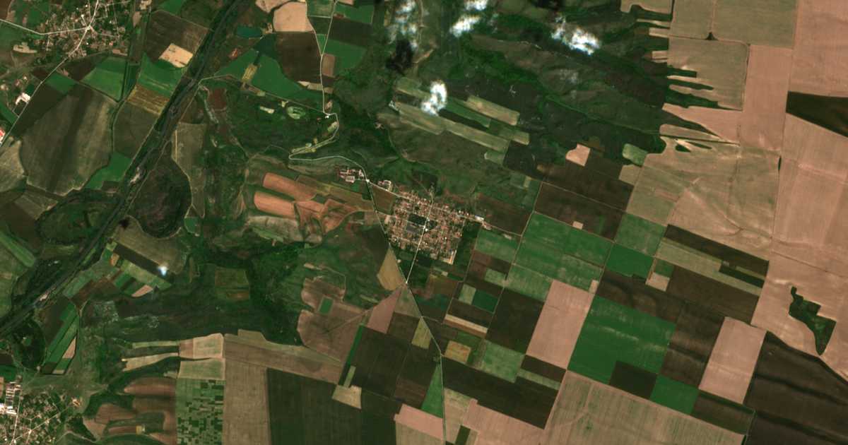 Carte satellite de Slavovica