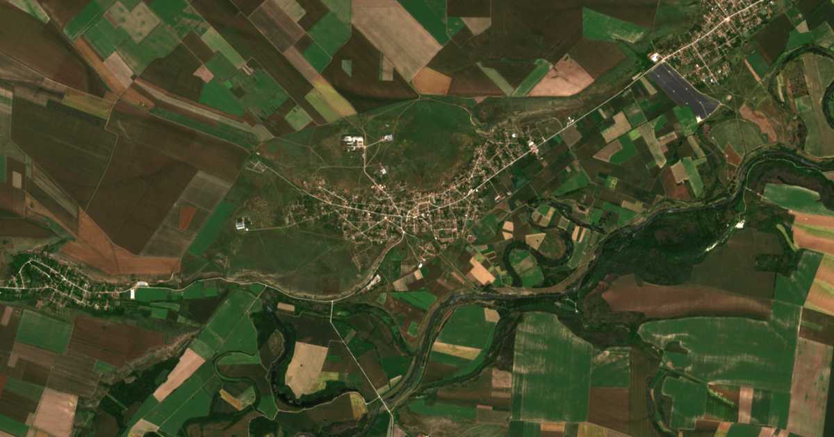 Carte satellite de Stavertsi