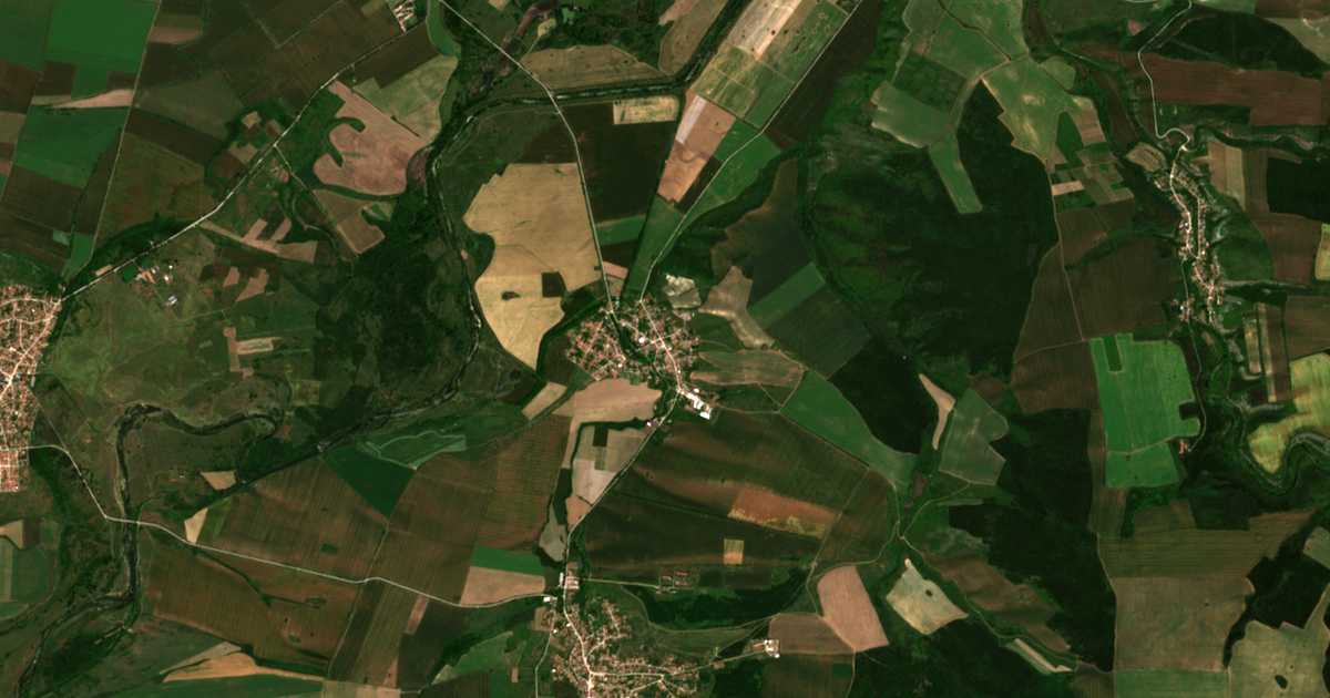 Carte satellite de Gradina