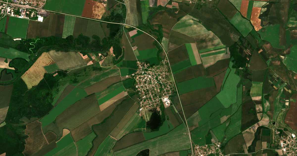 Carte satellite de Gradište