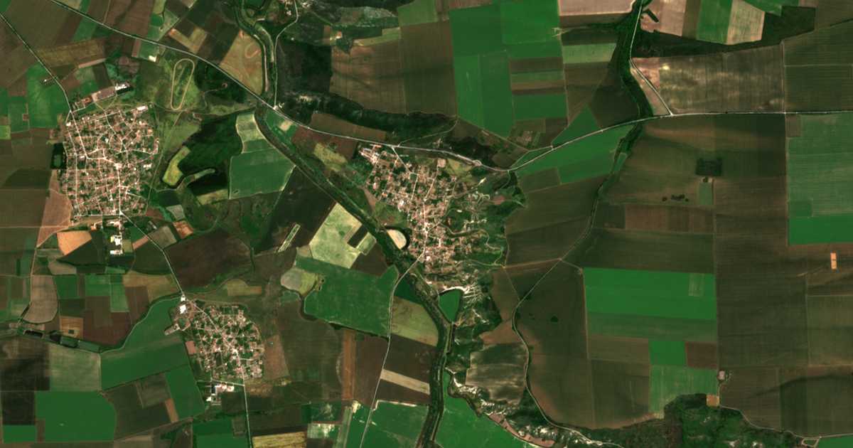 Carte satellite de Kozar Belene