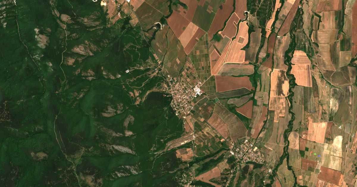 Carte satellite de Červen